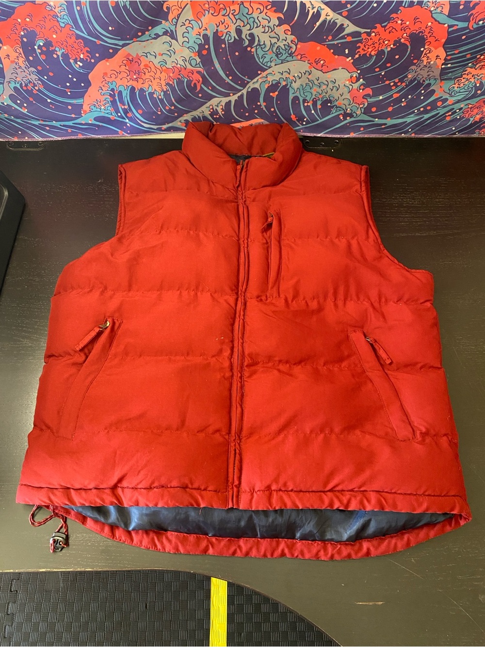 St. John's Bay Red Quilted Puffer Vest